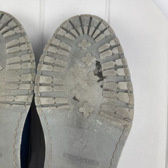 STEVE MADDEN Mens Dress Shoes Size 9 Two Tone Blue Suede ROQUE - Picture 12 of 13